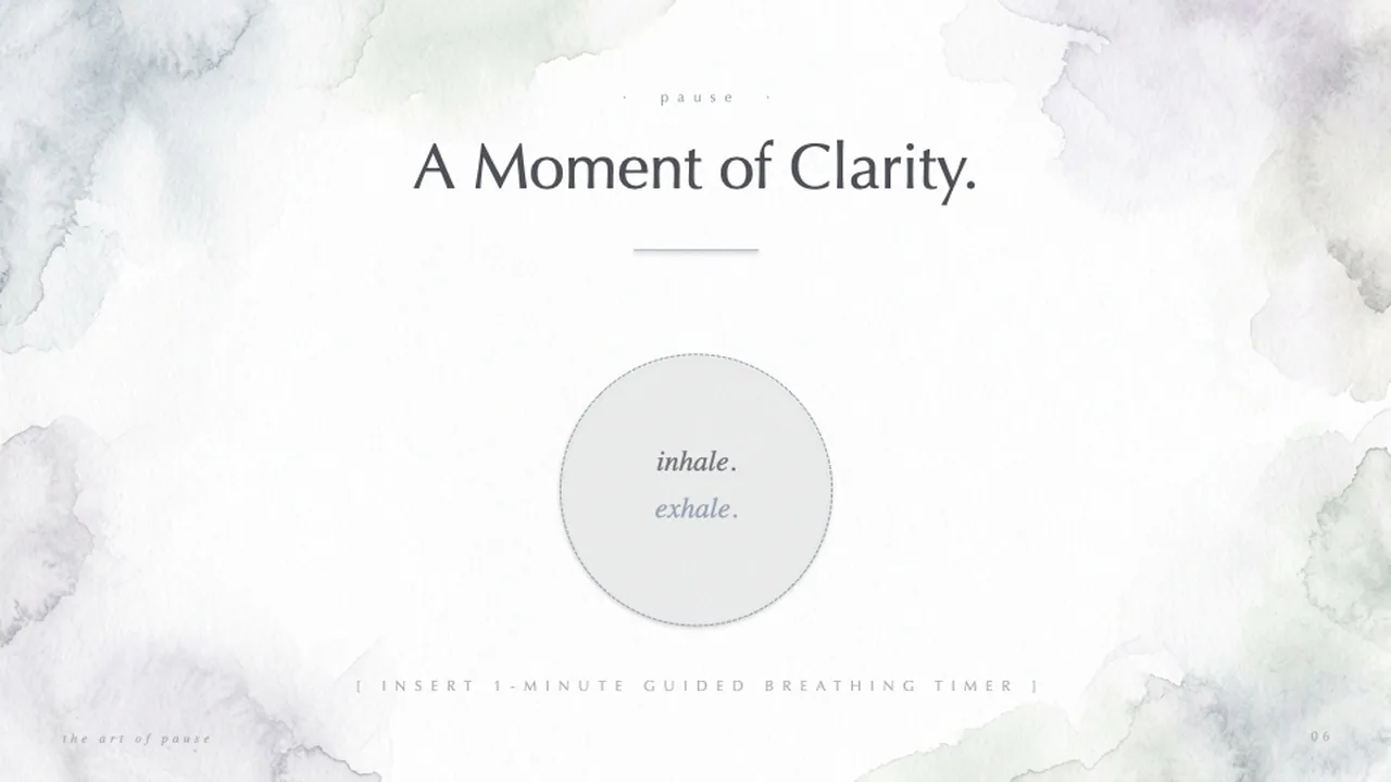 The Art of Pause slide 6