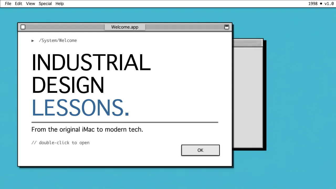 Retro OS Keynote slide 1
