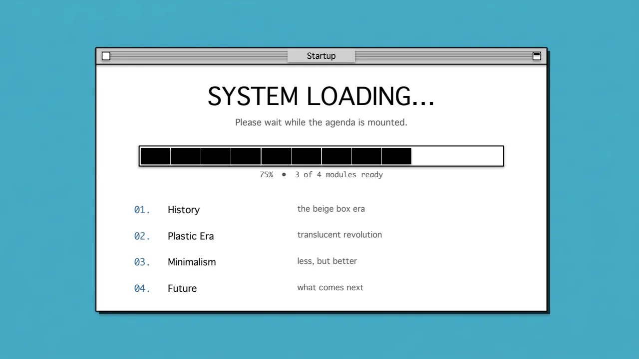 Retro OS Keynote slide 2