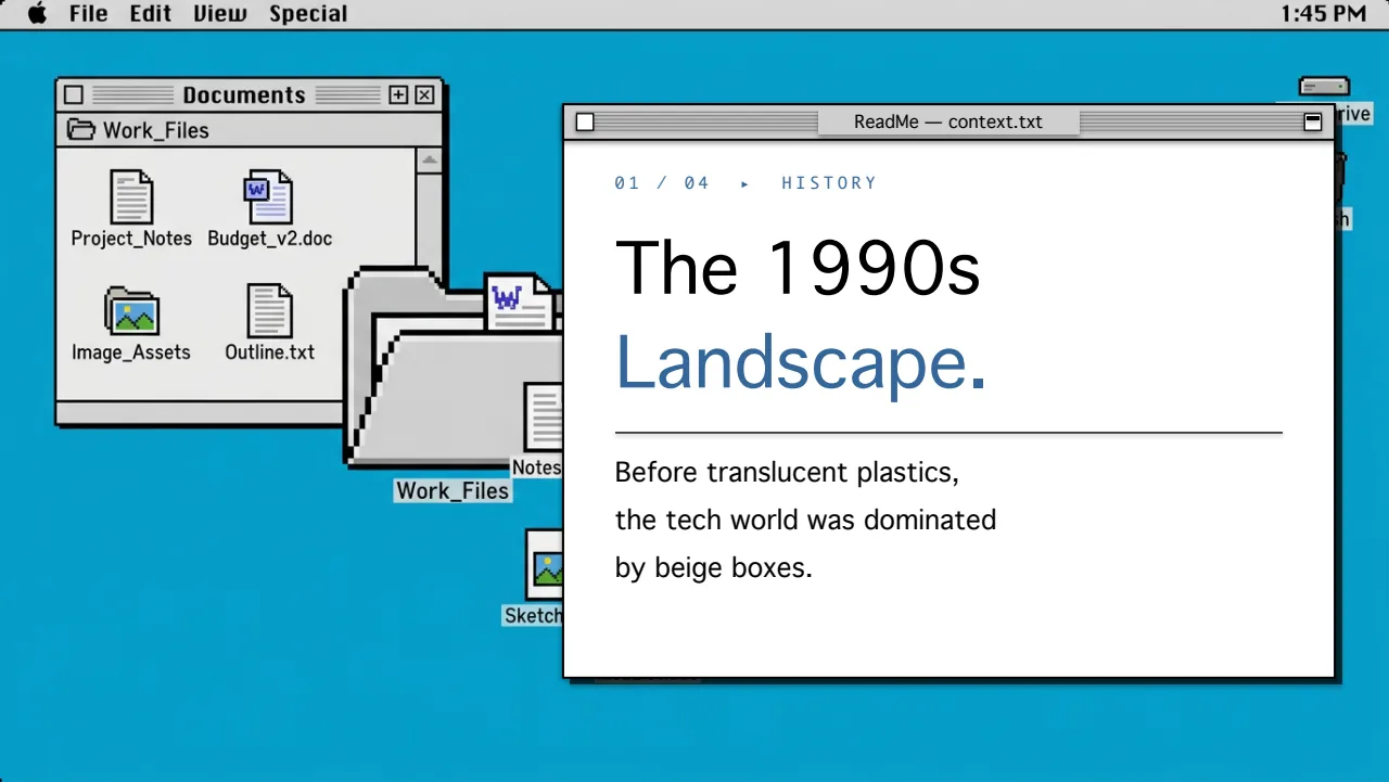 Retro OS Keynote slide 3