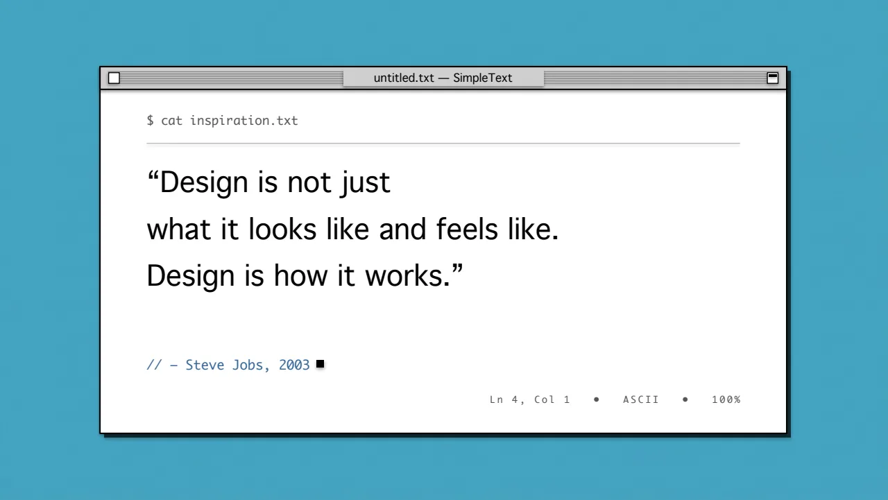 Retro OS Keynote slide 8