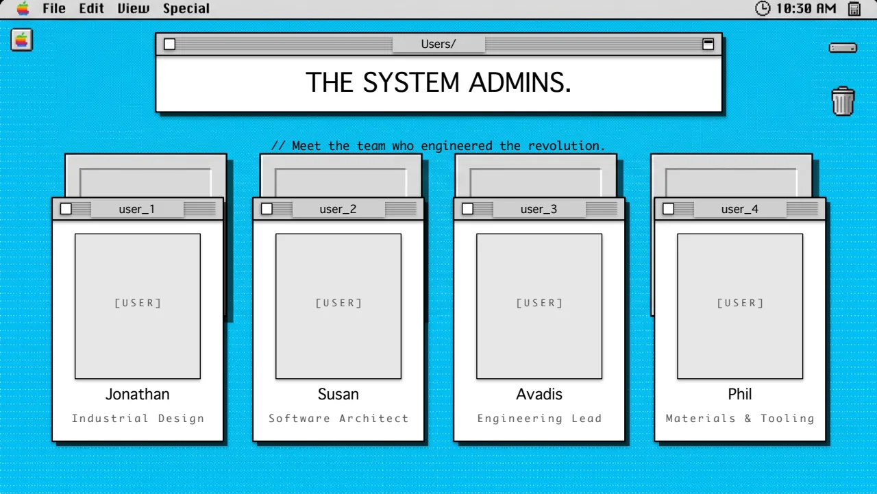 Retro OS Keynote slide 9